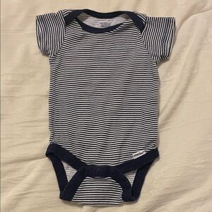 Gerber Navy and White Striped Bodysuit